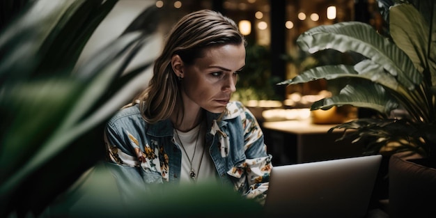 Osoba biznesowa korzystająca z laptopa w luksusowym lobby hotelowym szczery widok