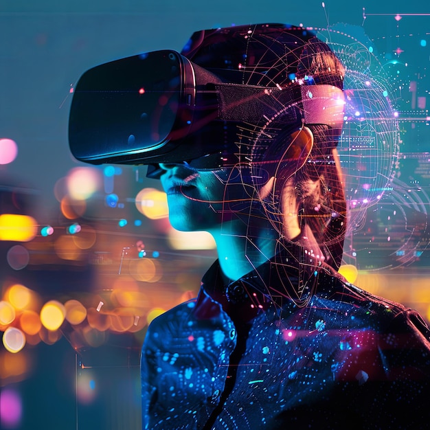 osoba korzystająca z wyszukiwarek VR i AR