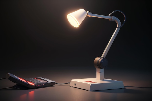 Oświetlenie lampa stołowa lampka nocna kreatywny kształt minimalistyczna fotografia HD tapeta tło