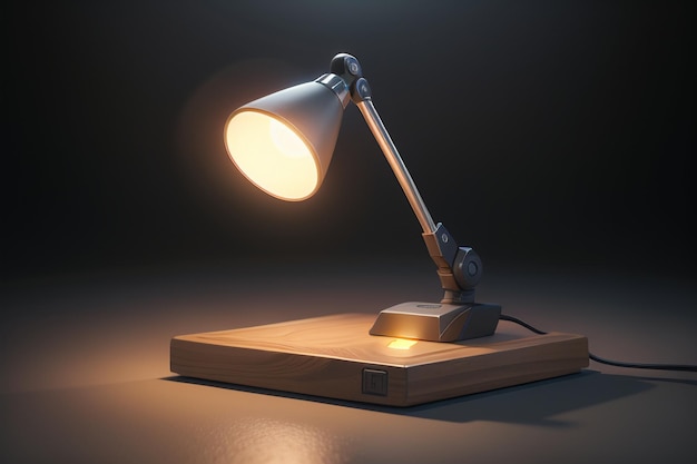 Oświetlenie lampa stołowa lampka nocna kreatywny kształt minimalistyczna fotografia HD tapeta tło