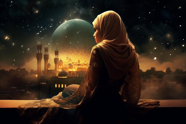 Oświetlone noce Ramadanu w sztuce