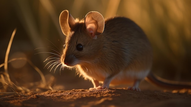Oszałamiające zdjęcie Golden Hour Mouse National Geographic na Agfie V