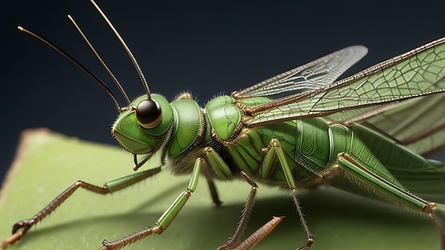 Oszałamiający 16k szczegółowy widok owada smoka w fascynującej przestrzeni kopiowania