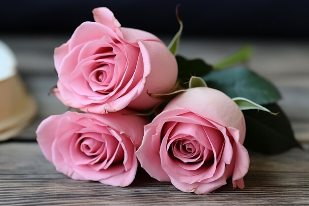 Oszałamiający pokaz róż walentynkowych symbolizujących wieczną miłość Ai wygenerował