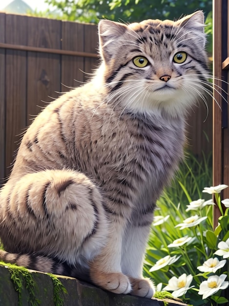 Zdjęcie otocolobus manul kot dla mobilnych tapet