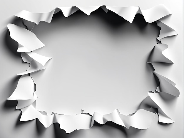 Otwór papierowy z rozerwanymi krawędziami szablon projektowy Royalty wysokiej jakości darmowe zdjęcie z wydłużonego rozerwanego papieru