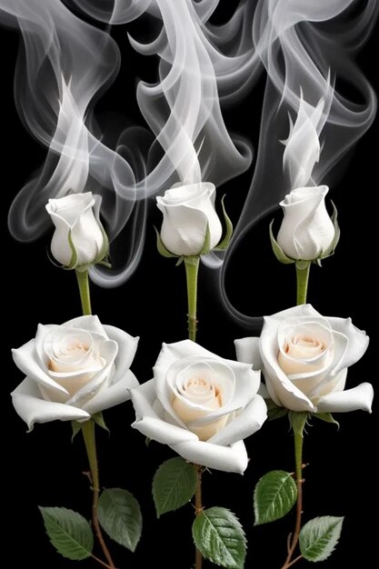 Otwórz biały guzik róży z odbiciem na czarnym tle