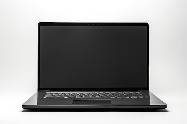 Otwórz laptop na białej powierzchni na białej lub czystej powierzchni PNG na przezroczystym tle