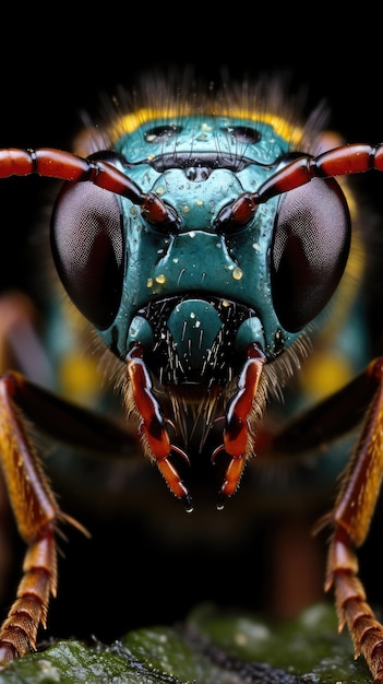 Owad Fotografia makro fauna biologia owady małe zwierzęta z bliska deszcz i krople rosy miniaturowa mikrobiologia anatomia osa chrząszcz mrówka pszczoła pająk