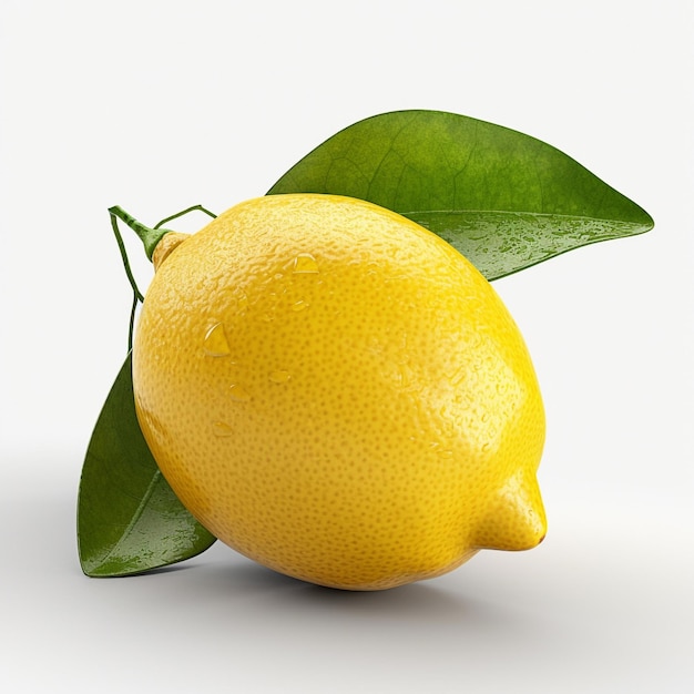 owoc cytryny na białym tle