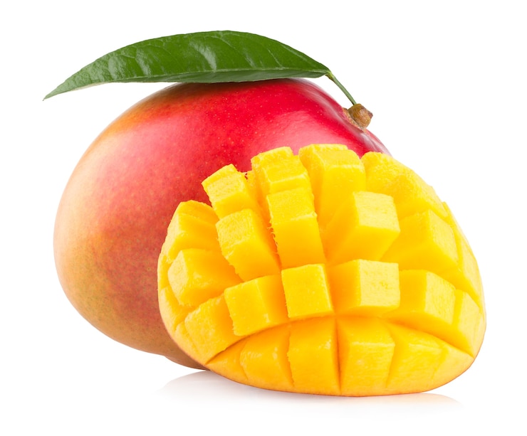 Zdjęcie owoc mango na białym tle