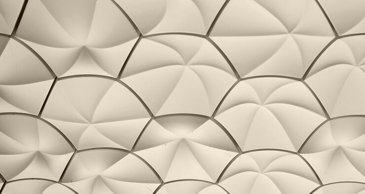 Zdjęcie oyster gray abstract curved paper background design (design tła z papieru zakrzywionego)
