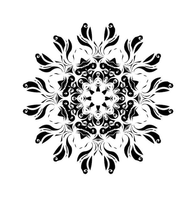 Ozdoba czarna mandala