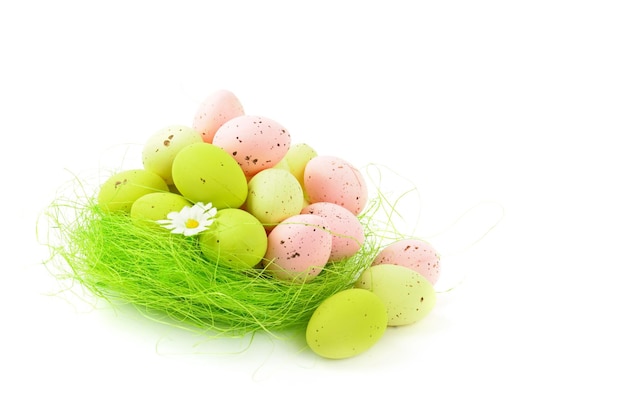 Ozdobne Gniazdo Wielkanocne Z Jajkami