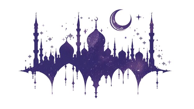 Ozdobny wektorowy horyzontalny baner złote latarnie vintage na Ramadan życząc arabskie świecące lampy