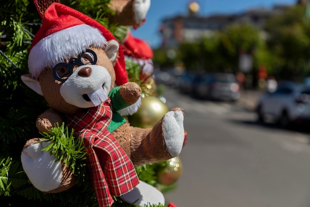 Ozdoby świąteczne Na Głównej Ulicy Turystycznego Miasta Gramado