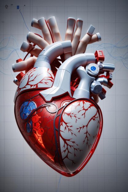 Ożywianie witalności Odsłanianie generatywnego portretu zdrowego serca AI w Światowy Dzień Nadciśnienia Tętniczego