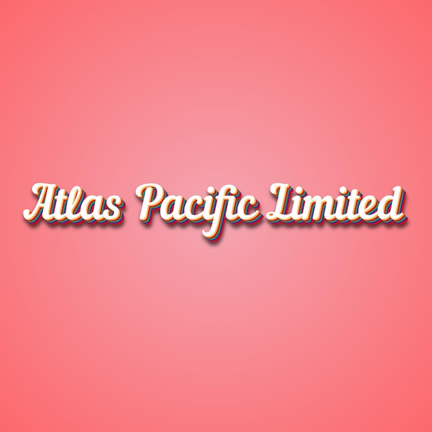 Pacific Atlas Limited Efekt tekstowy Zdjęcie Zdjęcie Cool