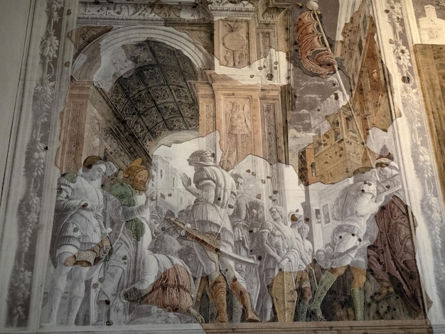 PADOVA, WŁOCHY - 23 KWIETNIA 2022 - Kościół Eremitani w Padwie przywrócił obrazy mantegna