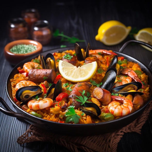 Paella - hiszpańskie danie smakowe