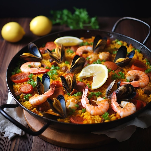 Paella - hiszpańskie danie smakowe