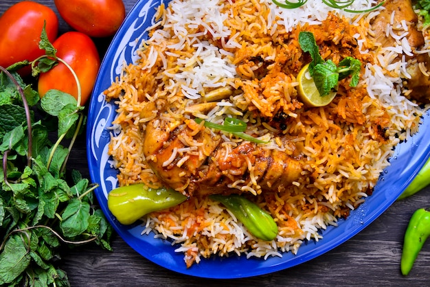 Zdjęcie pakistańska kurczak biryani