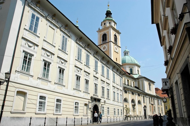 Pałac arcybiskupi Katedra St Nikolaus Ljubljana Słowenia