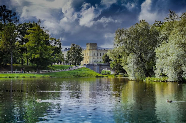 Pałac Gatchina W Obwodzie Leningradzkim W Sankt Petersburgu