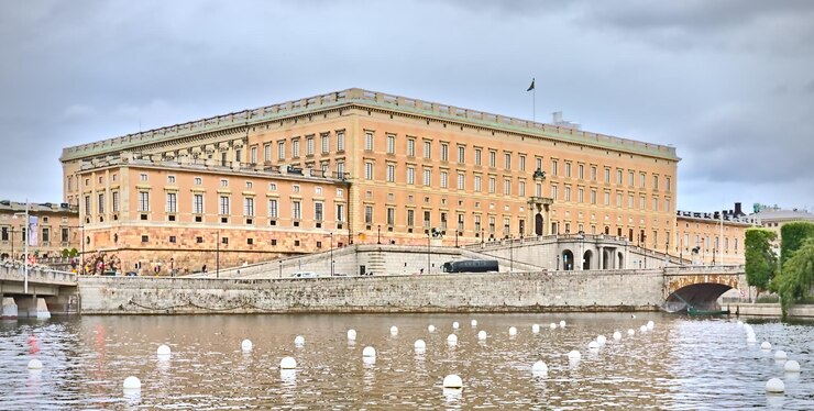 Zdjęcie pałac królewski kungliga slottet gamla stan sztokholm szwecja europa