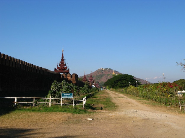 Pałac królewski w Mandalay Myanmar