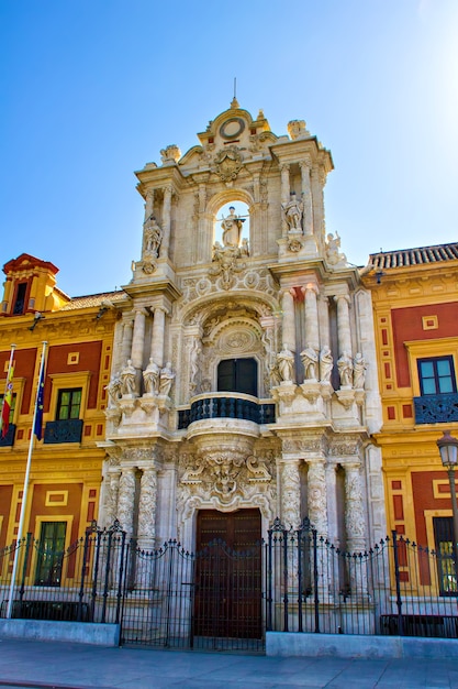 Zdjęcie palacio de san telmo, sewilla, andaluzja, hiszpania