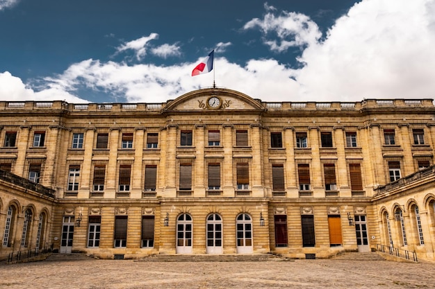 Palais Rohan Ratusz W Bordeaux We Francji Słynny Widok W Bordeaux