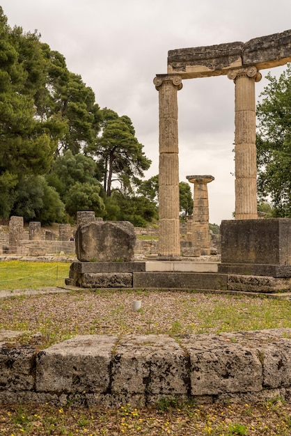 Palaistra w miejscu pierwszych Igrzysk Olimpijskich w Olimpii w Grecji