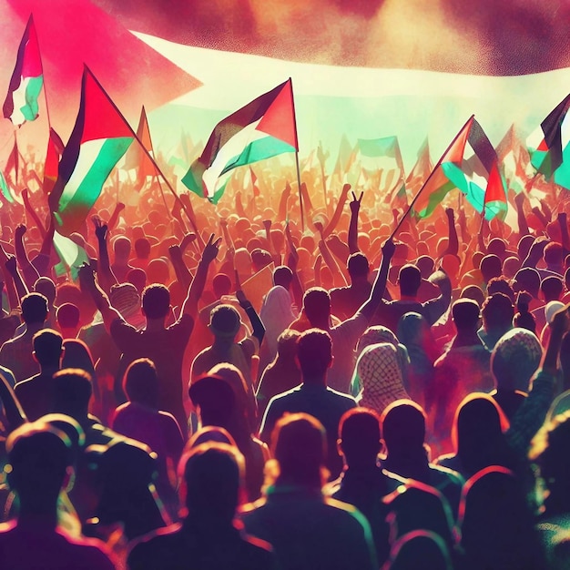 Palestyna protestuje w obronie wolności