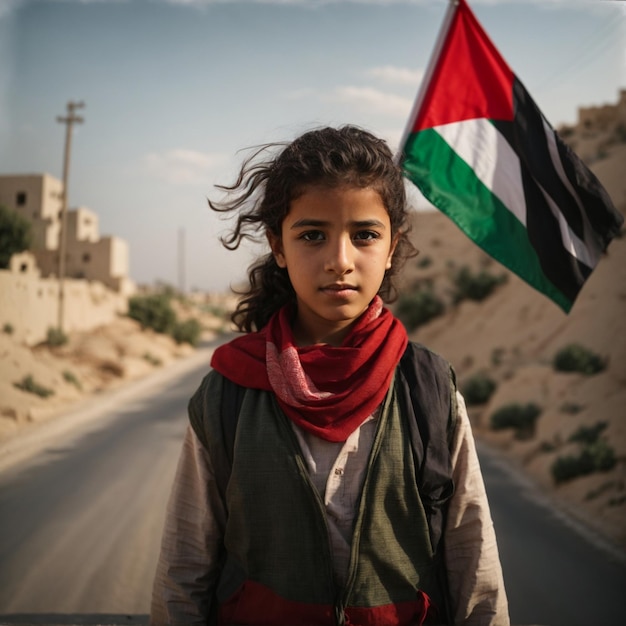 Zdjęcie palestyńska flaga zwycięstwa