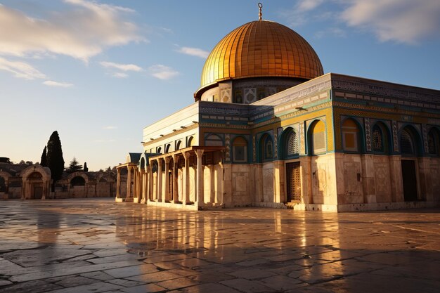 Zdjęcie palestyński meczet al-aqsa z bliska