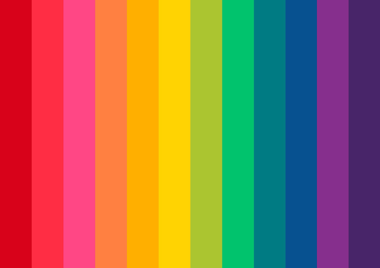 Zdjęcie palety kolorów tęczy spektrum abstrakcyjne rgb kolorowe tapety tło