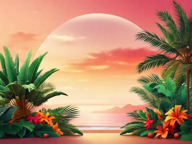 Palm Sunday święto gałęzie i krzyż festiwal tło najlepszej jakości hiper realistyczny obraz