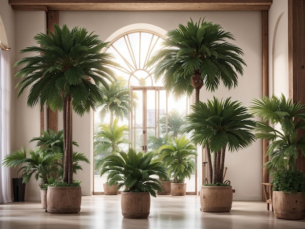 Palmy w pojemnikach wewnętrznych jako klasyczne rośliny domowe
