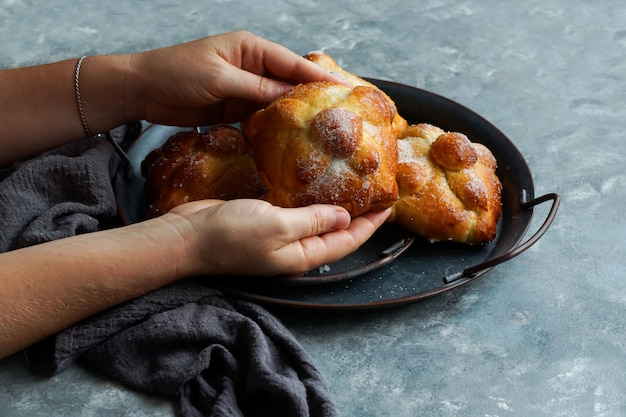 Pan De Muerto Lub Chleb Umarłych