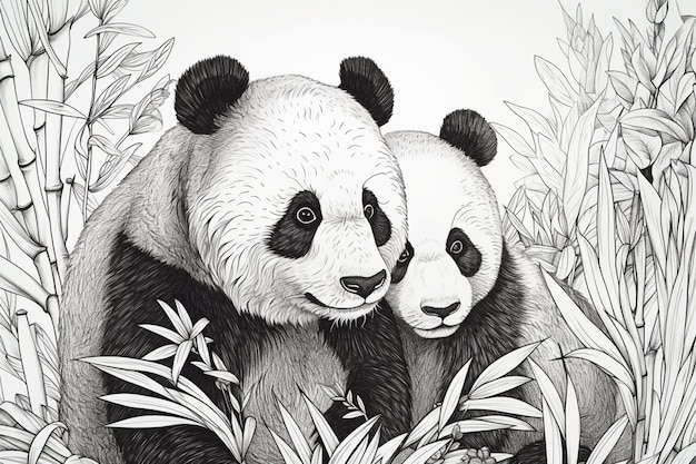 Pandy należą do roślin bambusowych.