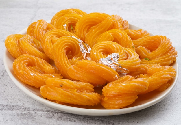 Paneer Jalebi Indian Sweet Food