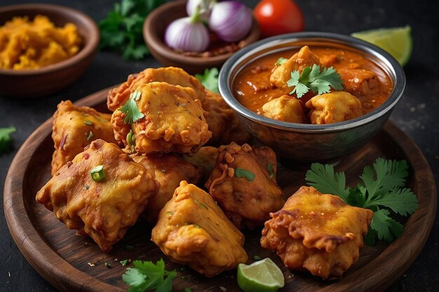 Zdjęcie paneer warzywo pakoras