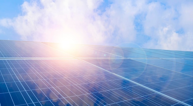 Panele słoneczne fotowoltaiczne alternatywne źródło energii elektrycznej selektywna przestrzeń kopiowania panel słoneczny wytwarza zieloną, przyjazną dla środowiska energię słoneczną