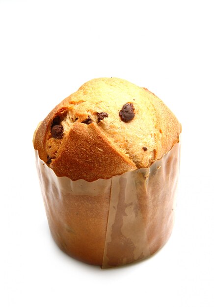 panettone na białym tle