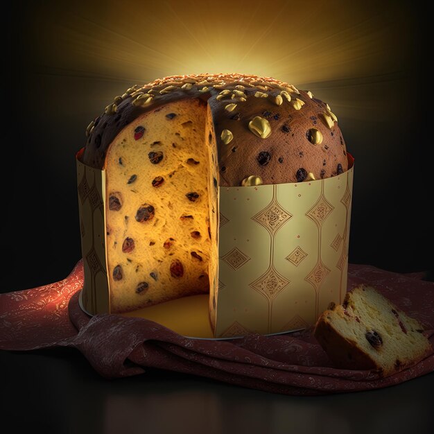 Panettone to tradycyjny włoski deser na Boże Narodzenie