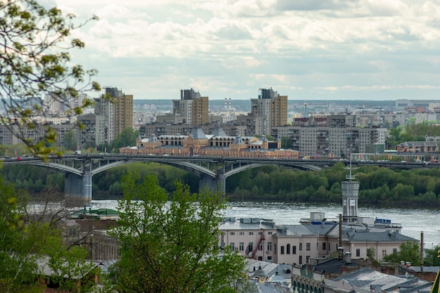 Zdjęcie panorama architektury niżnego nowogrodu