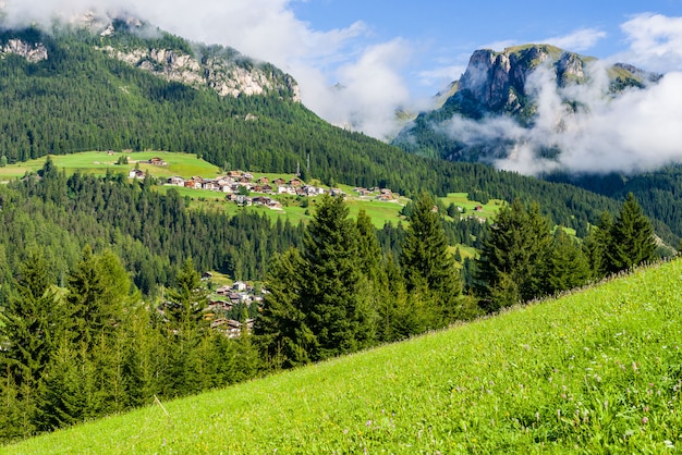 Panorama doliny Fassa