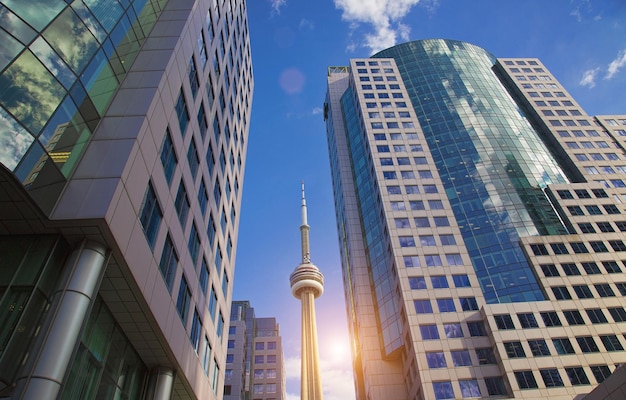 Panorama dzielnicy finansowej Toronto