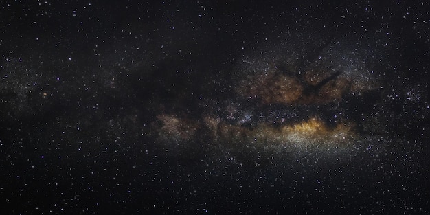 Panorama galaktyki Drogi Mlecznej Zdjęcie z długą ekspozycją